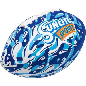 Sunlite Sports Waterproof Football for Lawn Backyard Pool Beach Lake Park Water Toy, Outdoor Play, for Kids Children Teens Adults, Family Fun(Blue)