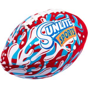 Sunlite Sports Waterproof Football for Lawn Backyard Pool Beach Lake Park Water Toy, Outdoor Play, for Kids Children Teens Adults, Family Fun(Scarlet)